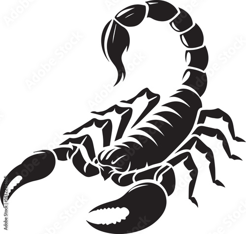 scorpion tattoo vector, scorpion logo silhouette vector