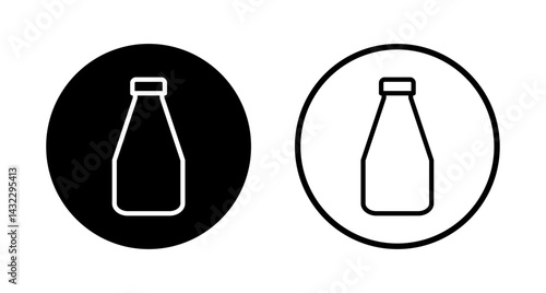 Bottle icon logo design. bottle sign and symbol