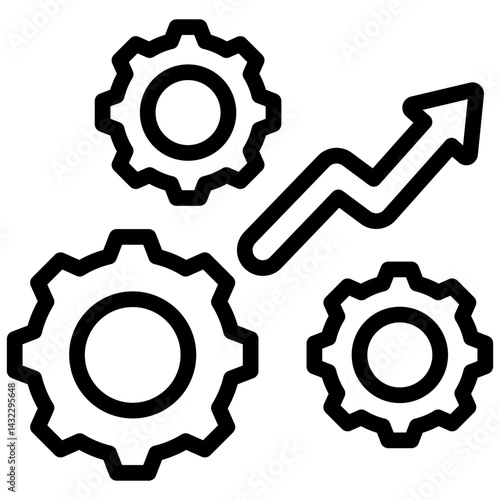 Workflow Efficiency Outline Icon