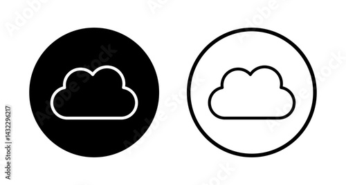 Cloud icon logo design. cloud sign and symbol