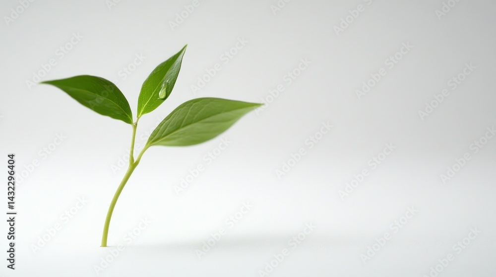 Fototapeta premium Fresh green leaves sprout