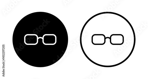 Glasses icon logo design. Glasses sign and symbol