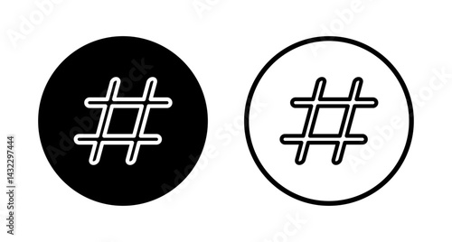 Hashtag icon logo design. hashtag sign and symbol