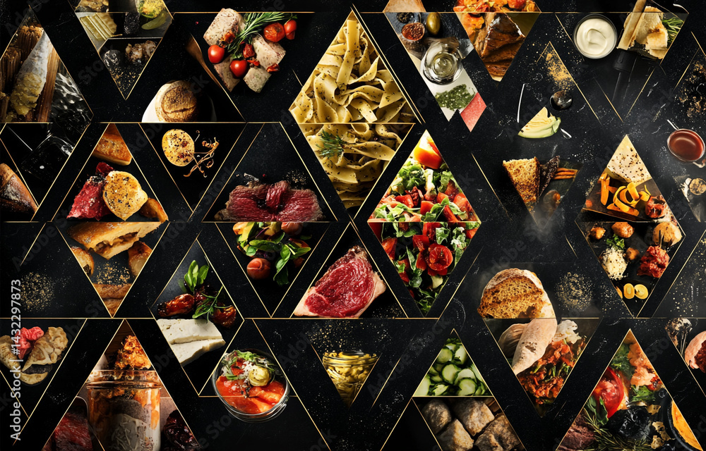 Fototapeta premium New style foods