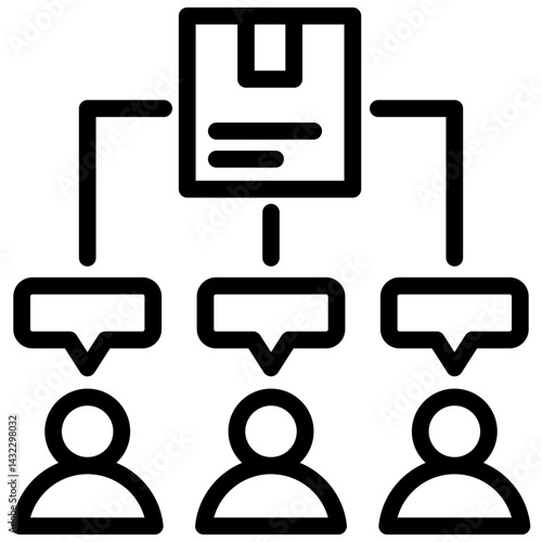 Supplier Communication Outline Icon
