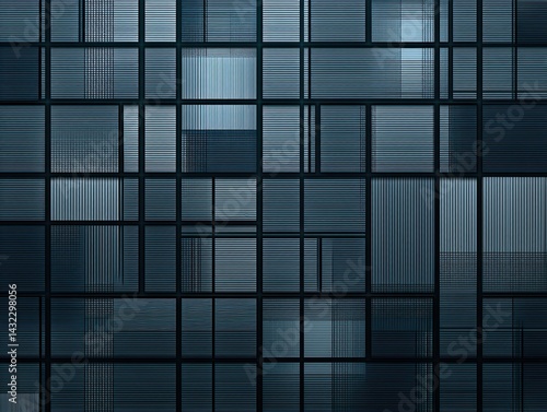 Wallpaper Mural Modern abstract background featu a geometric pattern of dark teal and light blue rectangular shapes with subtle textures creating a contemporary design effect. Torontodigital.ca
