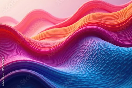 Abstract wavy lines, flowing seamless texture, home, pink