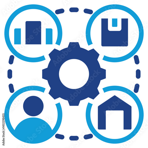 Vendor Management Dual Tone Icon
