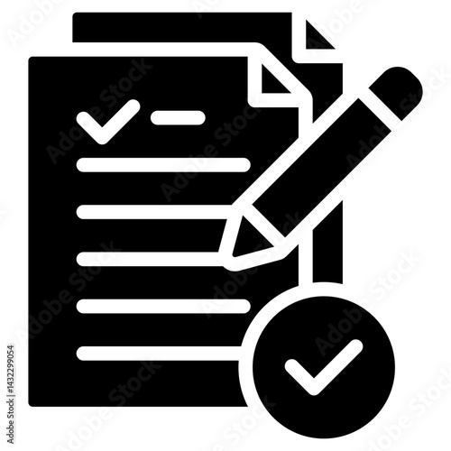 Request For Proposal Solid Black Icon