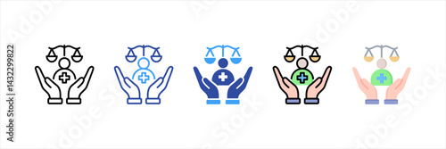 Personal Injury Multi Style Icon Set