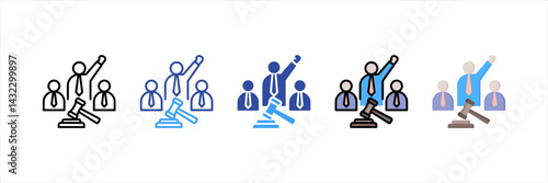 Representation Multi Style Icon Set