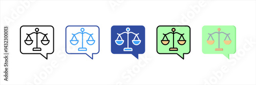 Opinion Multi Style Icon Set