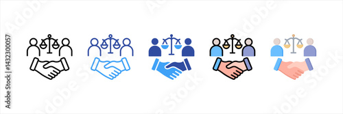 Dispute Multi Style Icon Set
