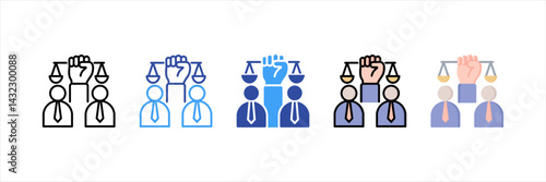 Civil Law Multi Style Icon Set