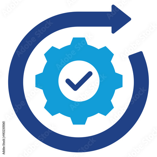 Process Optimization Dual Tone Icon