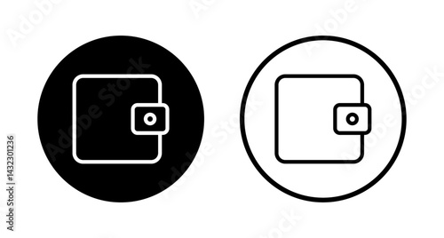Wallet icon logo design. wallet sign and symbol