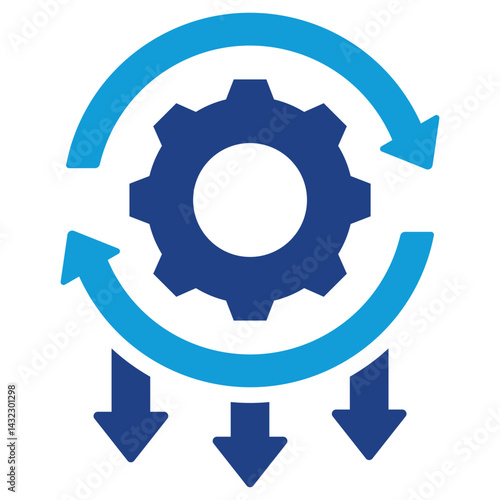 Rework Reduction  Dual Tone Icon