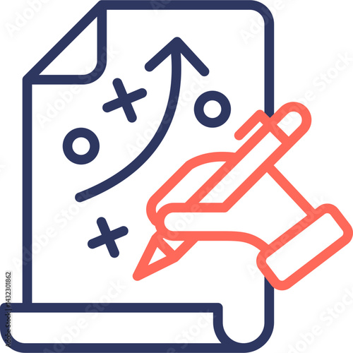 Strategy line color icon