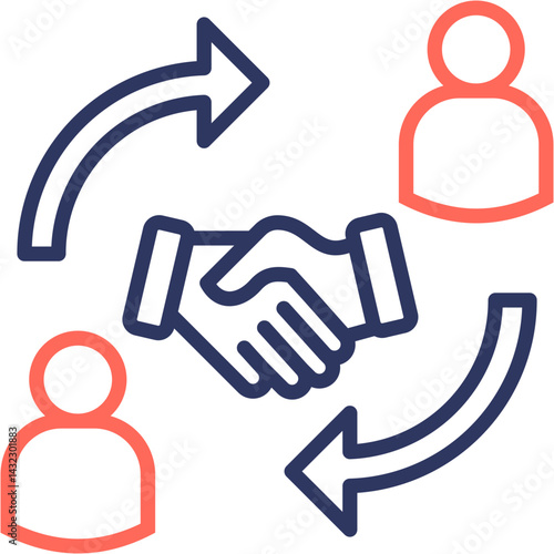 Referral Program line color icon