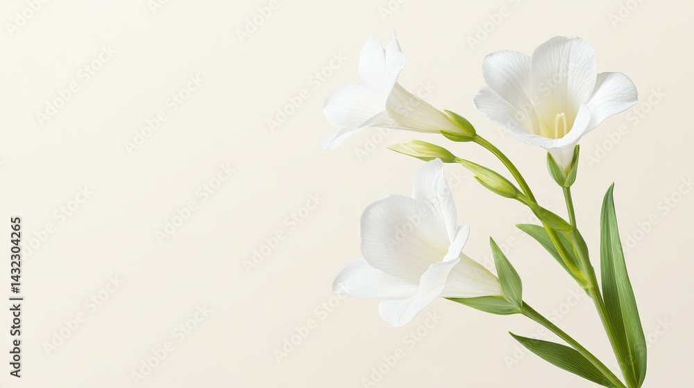 Fototapeta premium Elegant white flower in vase, a touch of purity and sophistication for home decor