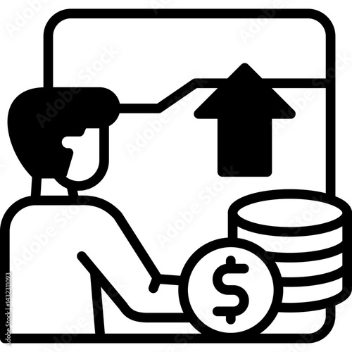 Profit mixed icon