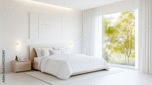 Modern minimalist bedroom
