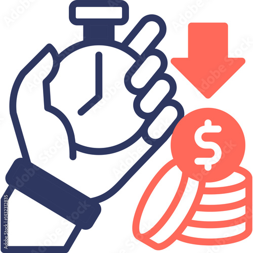 Efficiency mixed color icon