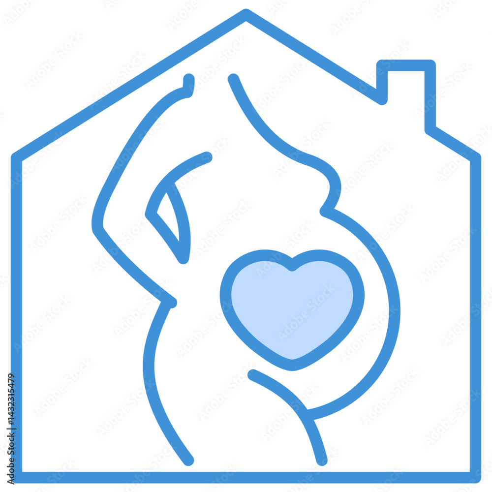Maternity Hospital Icon Maternity Hospital Icon