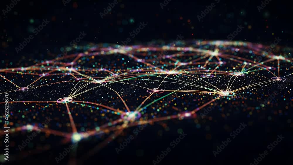 Abstract Network Connections Visualizing Data Flow and Interconnectedness Abstract Network Connections Visualizing Data Flow and Interconnectedness