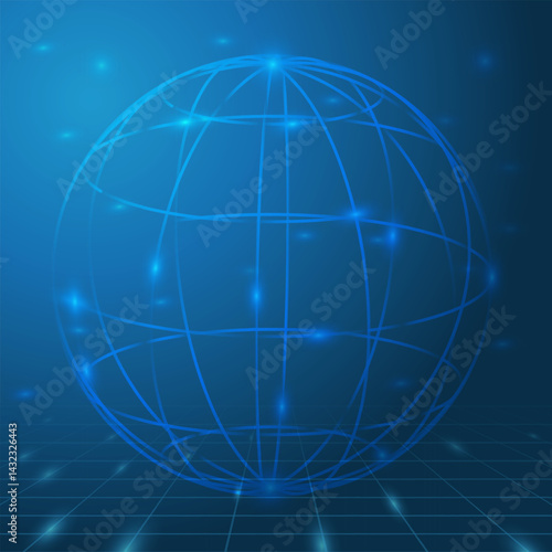 Wireframe de globo de luz