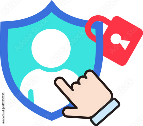 보안과 개인정보 보호 아이콘