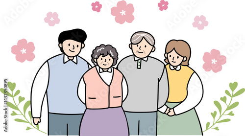 5월 가족 가정의달 일러스트