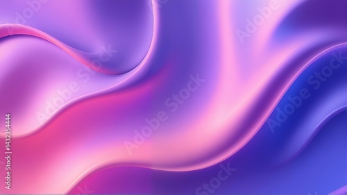 Wallpaper Mural Abstract Pastel 3D Wavy Background , abstract, 3D background, pastel colors, wavy layers, fluid design, soft gradient, Torontodigital.ca
