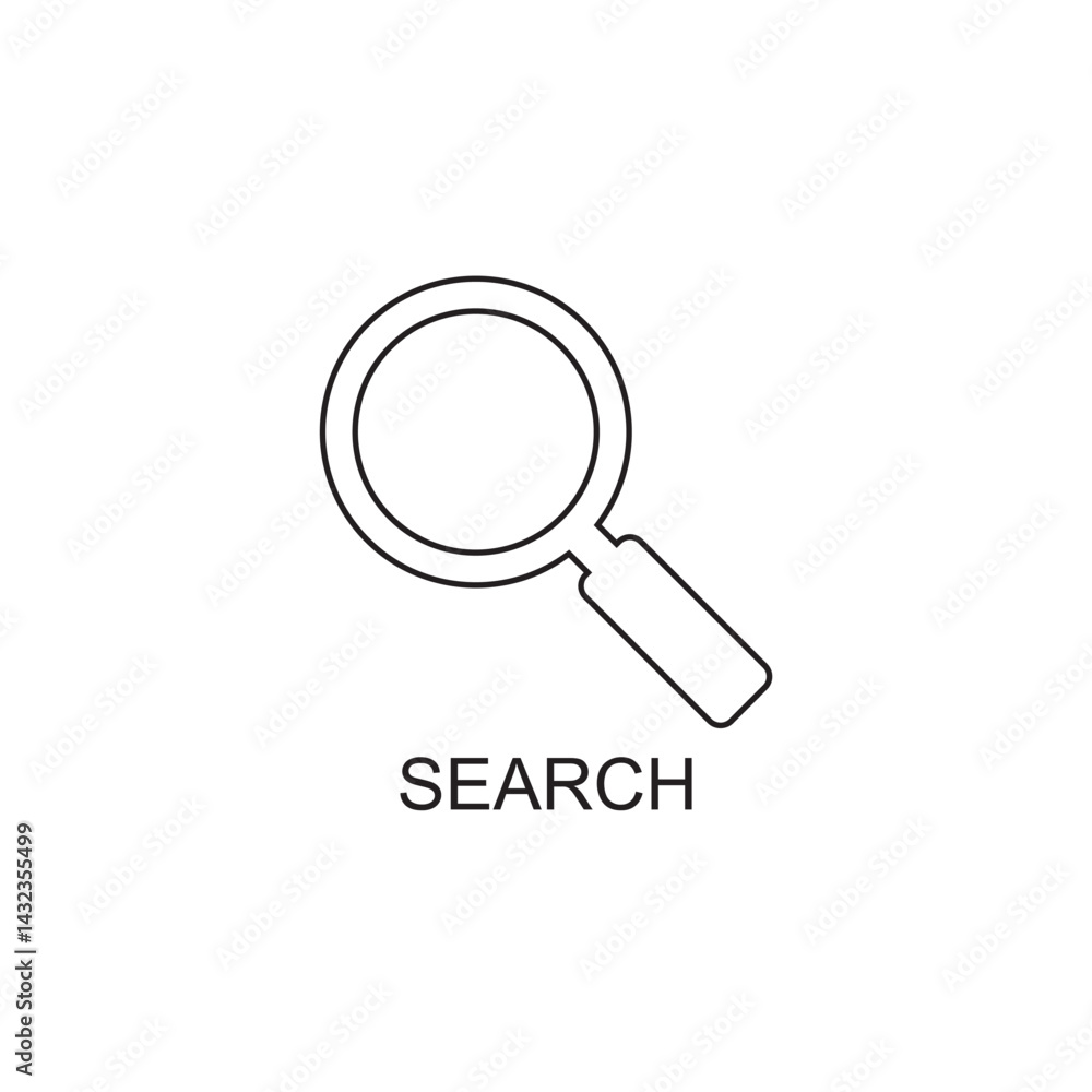 search icon , magnifier icon vector search icon , magnifier icon vector