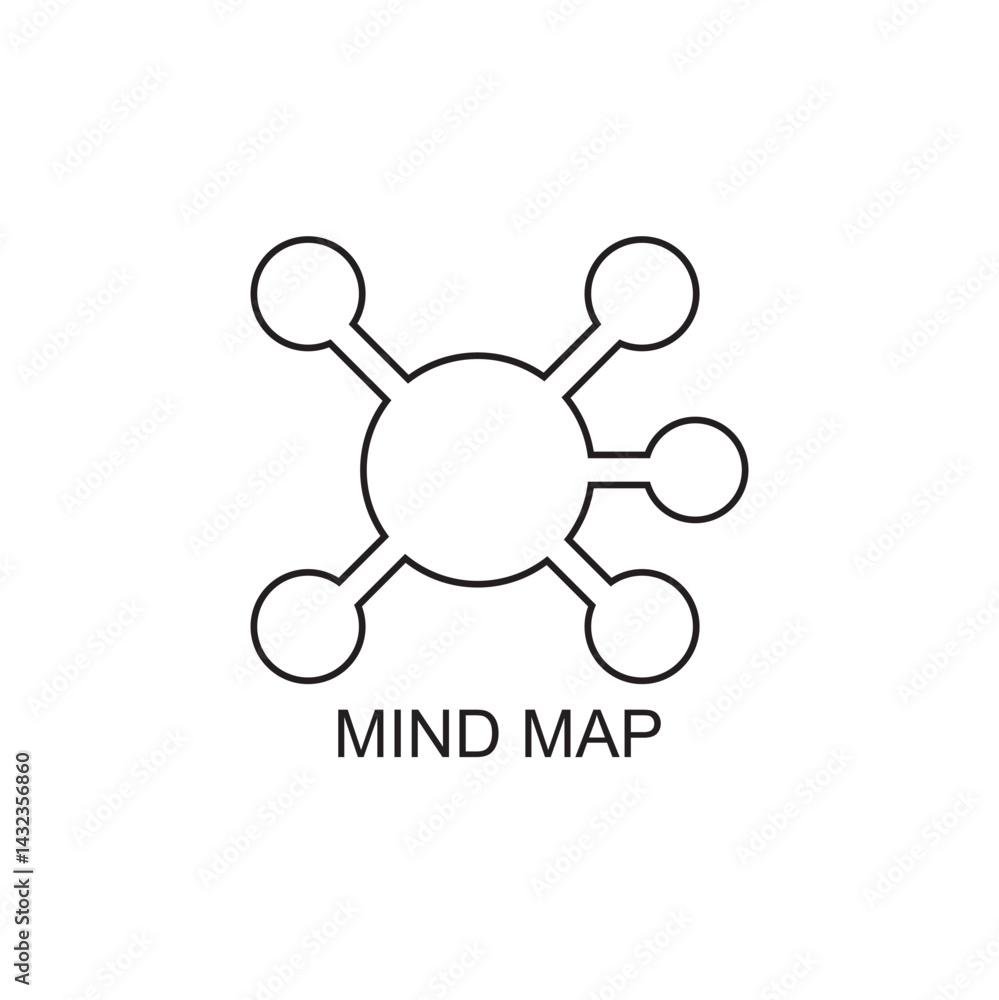 mind map icon , presentation icon mind map icon , presentation icon
