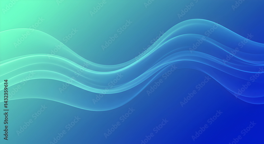 Fototapeta premium Fluid Gradient Waves Abstract Background for Creative Designs And Concepts