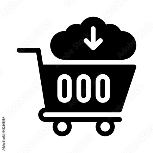 cyber monday glyph icon