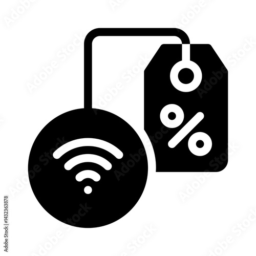 cyber monday glyph icon