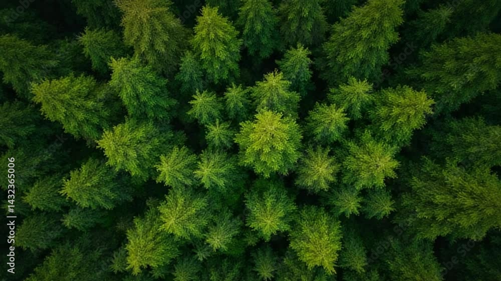 Lush Green Forest Canopy from Above Capturing Tranquil Nature Vibes Lush Green Forest Canopy from Above Capturing Tranquil Nature Vibes