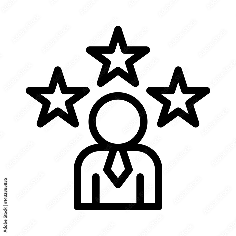 customer review line icon customer review line icon