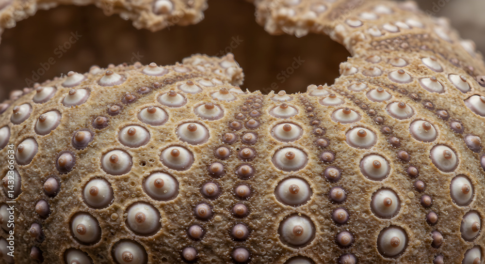 Detailed Macro Image Reveals The Intricate Surface of A Sea Urchin Shell Detailed Macro Image Reveals The Intricate Surface of A Sea Urchin Shell