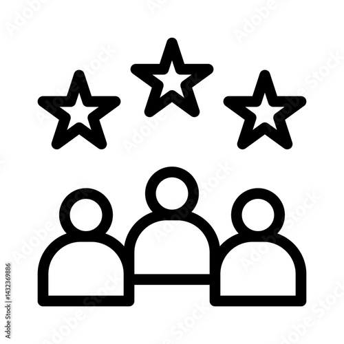 customer loyalty line icon