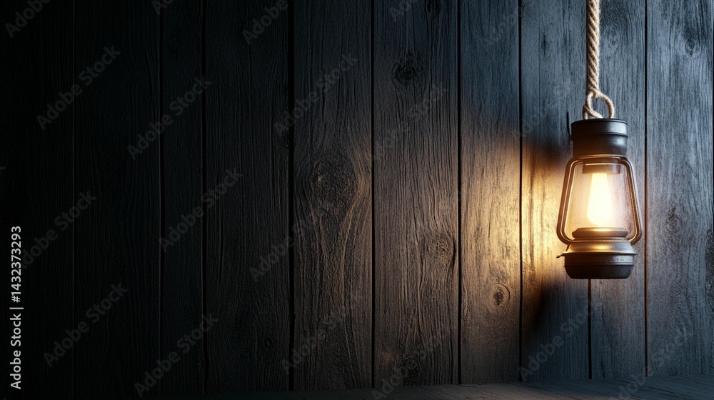 Glowing lantern in the dark mysterious abstract image Glowing lantern in the dark mysterious abstract image