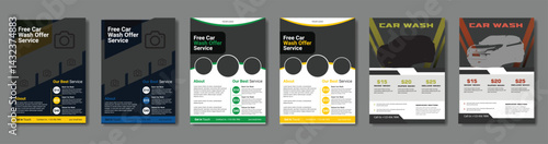 Professional Car Wash Service Flyer Template, Car Cleaning & Auto Detailing Flyer Design

Car Wash and Polish Service Promotion Poster, Modern Car Service A4 Print Ready Flyer, Car Wash Garage Adverti