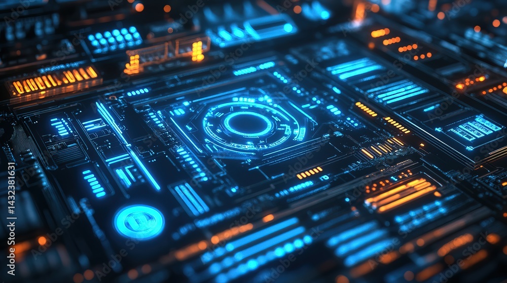 Futuristic Circuit Board Futuristic Circuit Board