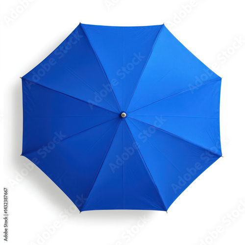 blue umbrella isolated on white