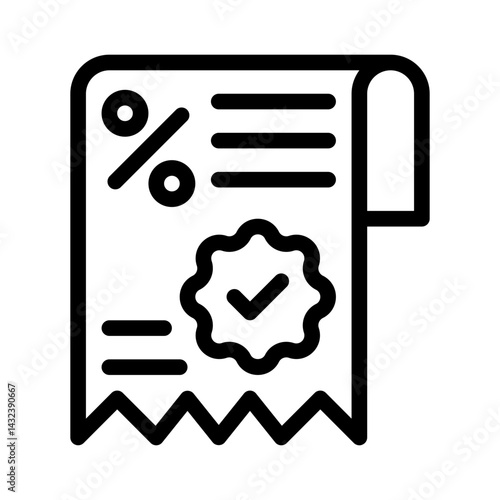 black friday line icon
