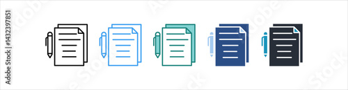 Administration Icon In Different Style Vector