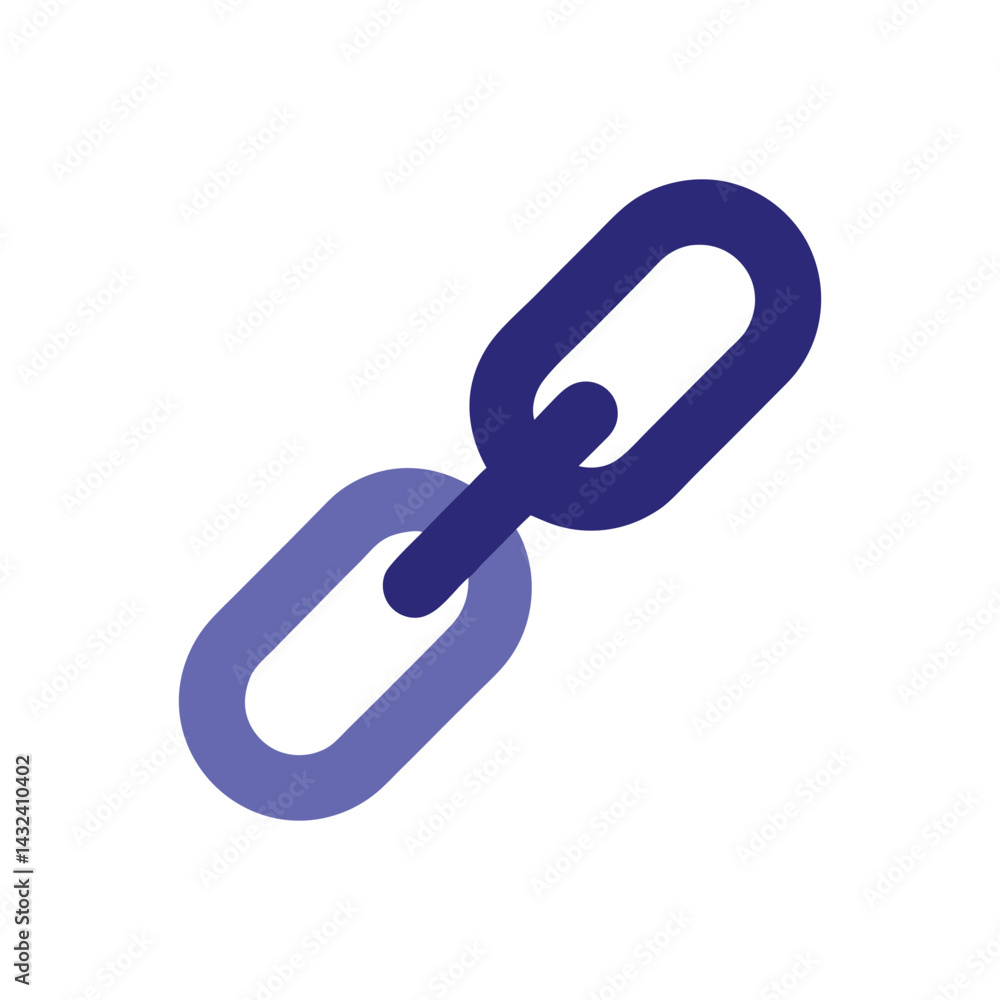 Abstract Blue Chain Link Icon Connection, Unity, Technology Abstract Blue Chain Link Icon Connection, Unity, Technology