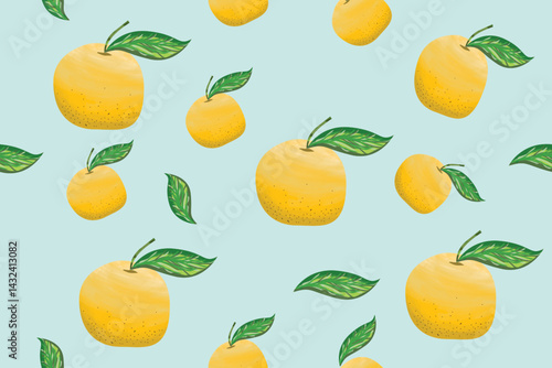 seamless background with fruits